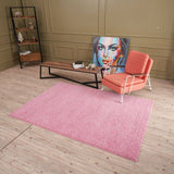 Myshaggy Solid Pink Rug by The Rugs
