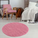 Myshaggy Solid Pink Rug by The Rugs