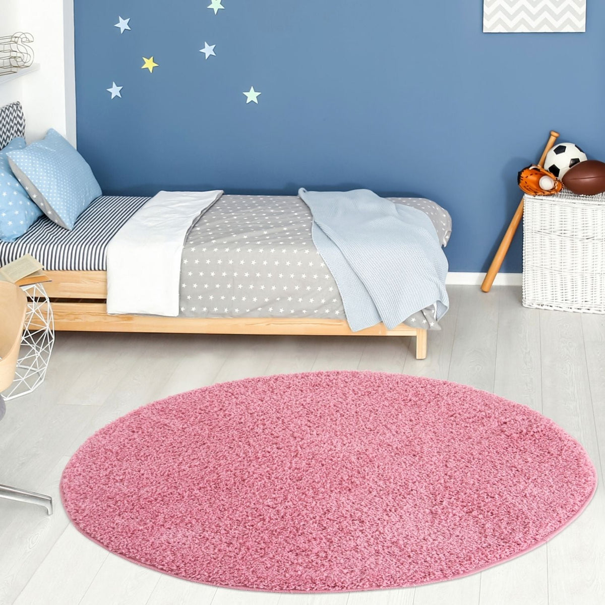 Myshaggy Solid Pink Rug by The Rugs