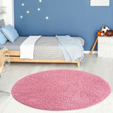 Myshaggy Solid Pink Rug by The Rugs