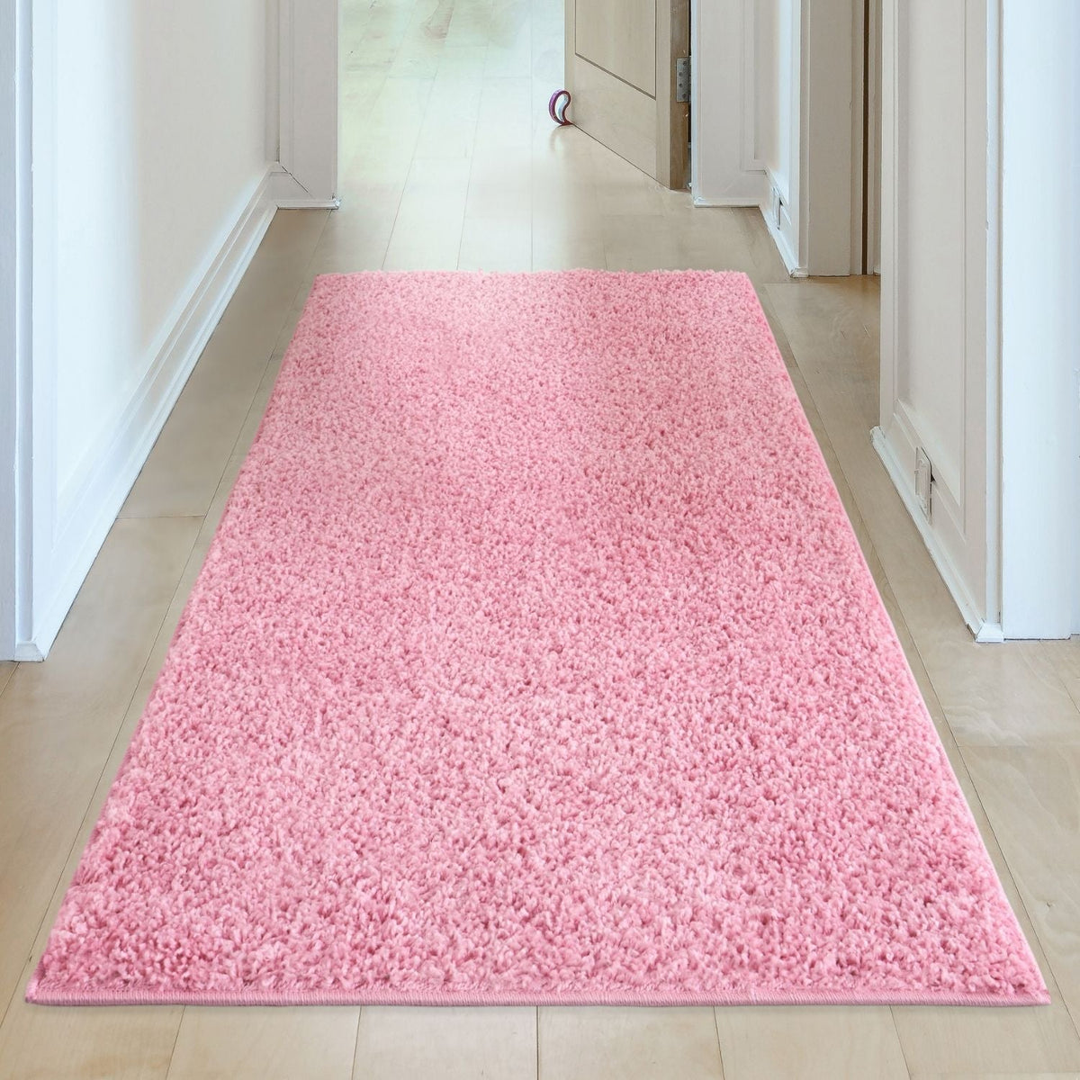 Myshaggy Solid Pink Rug by The Rugs