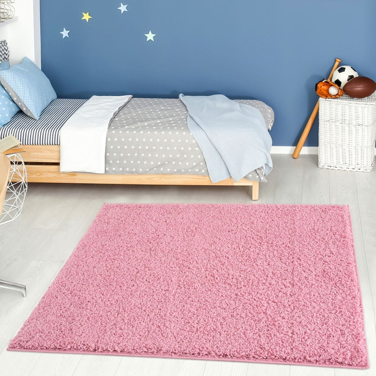 Myshaggy Solid Pink Rug by The Rugs