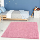 Myshaggy Solid Pink Rug by The Rugs