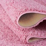 Myshaggy Solid Pink Rug by The Rugs