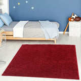 Myshaggy Solid Red Rug