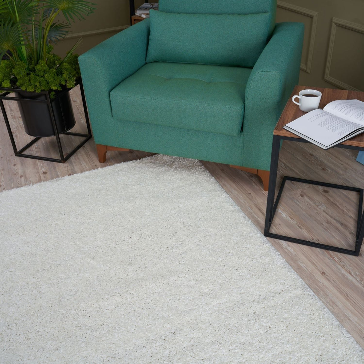 Myshaggy Solid White Rug | The Rugs