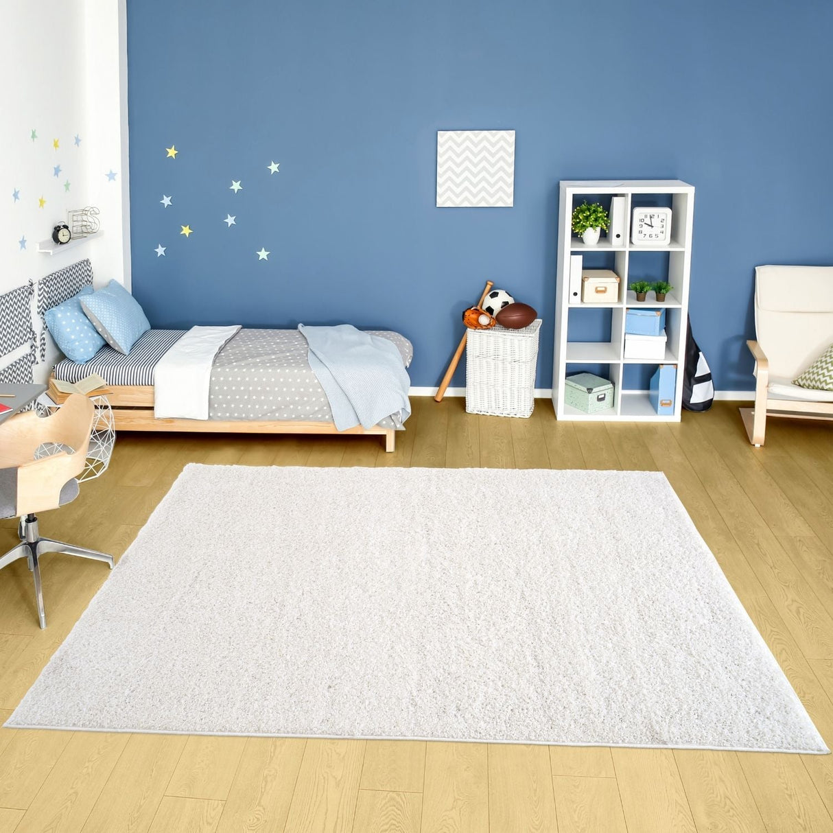 Myshaggy Solid White Rug | The Rugs