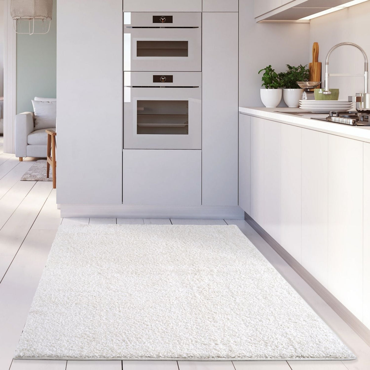 Myshaggy Solid White Rug | The Rugs