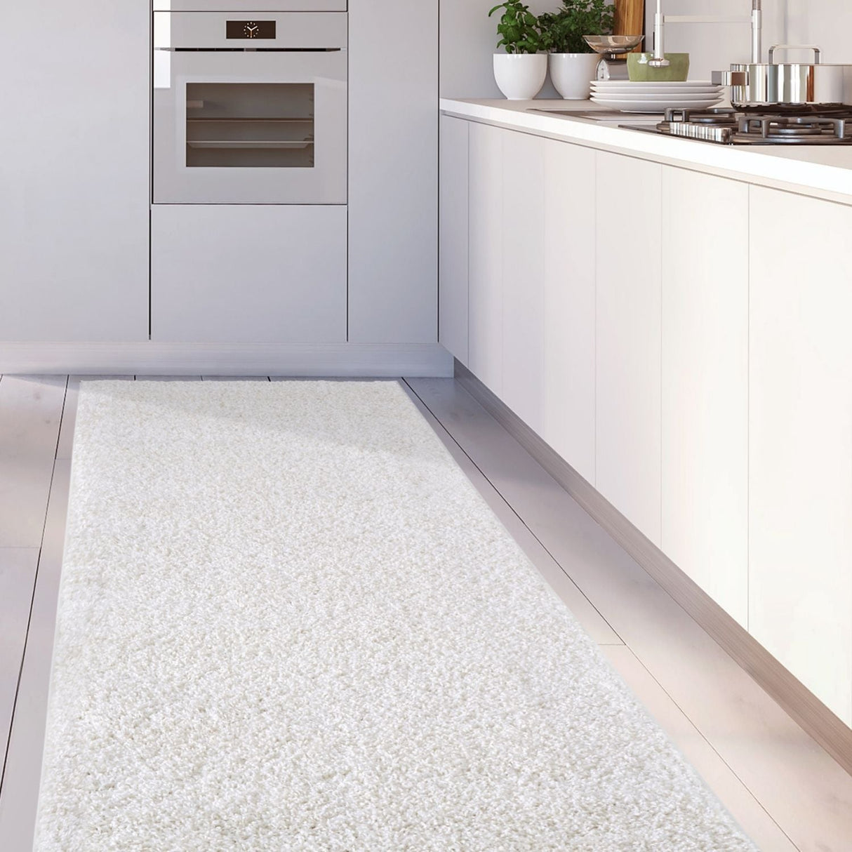 Myshaggy Solid White Rug | The Rugs