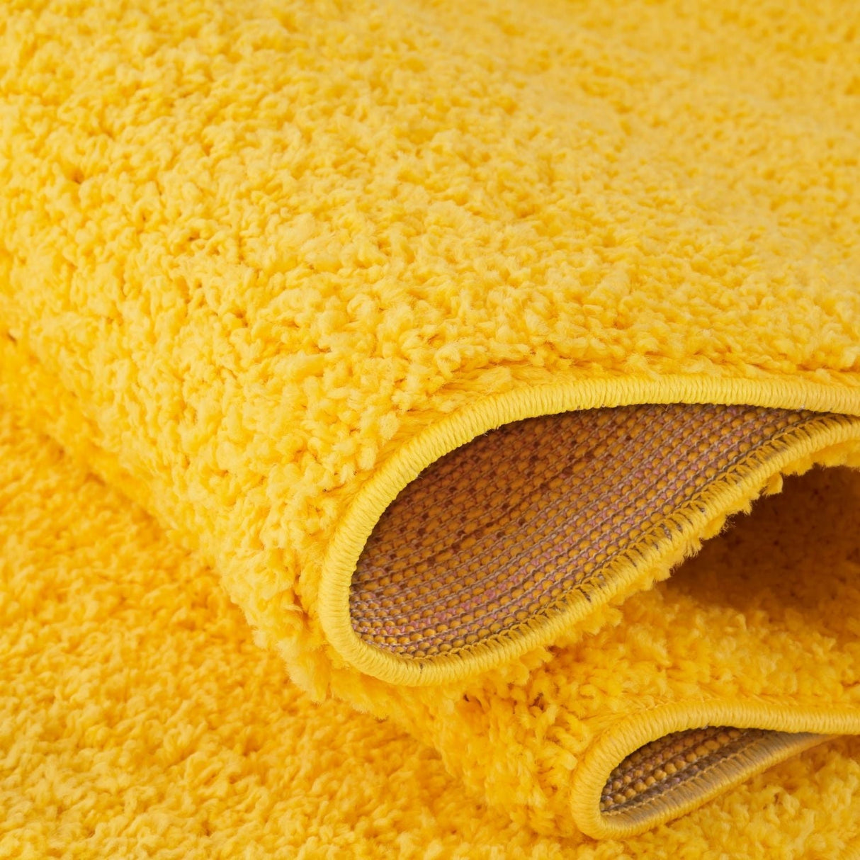 The Rugs - Myshaggy Solid Yellow Rug