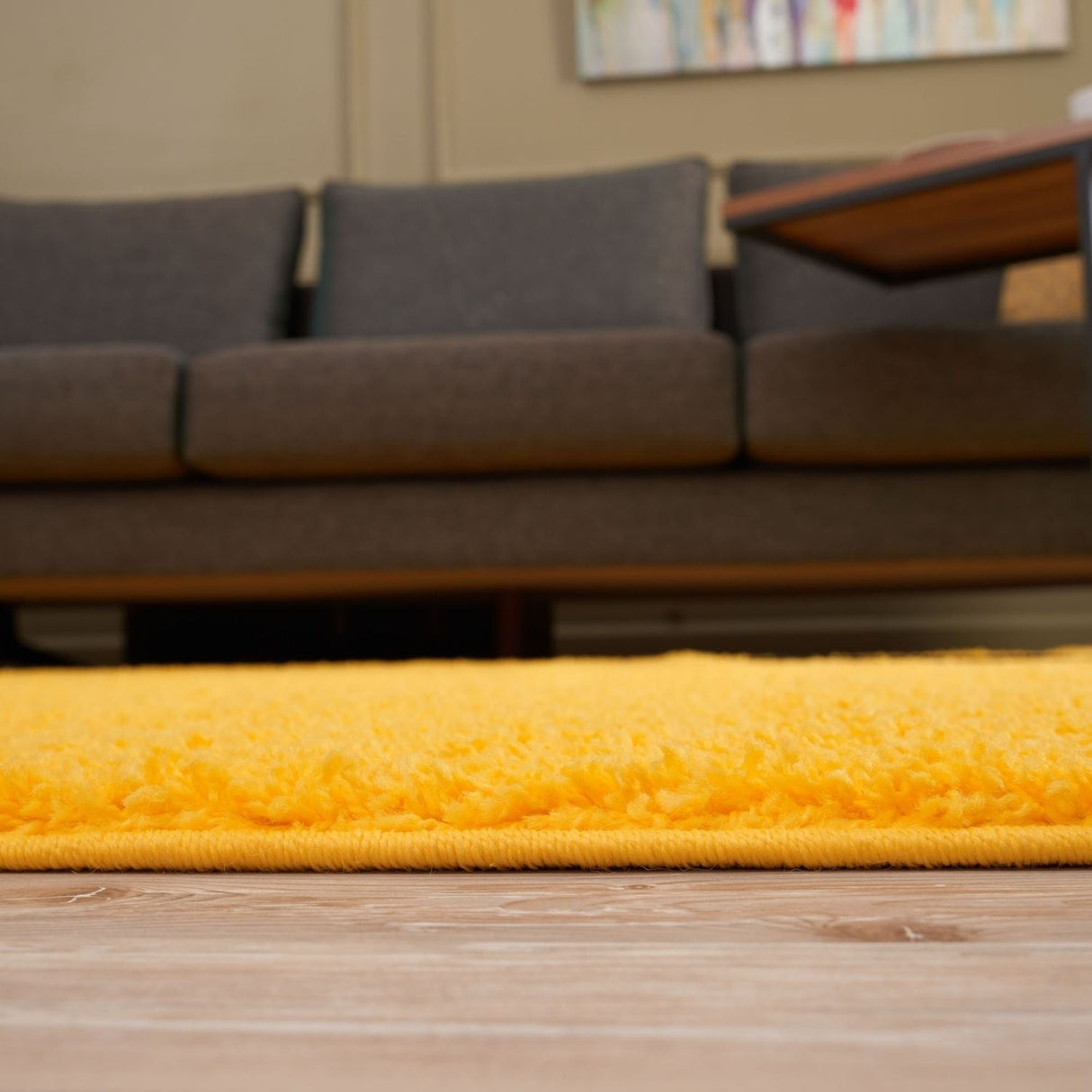 The Rugs - Myshaggy Solid Yellow Rug