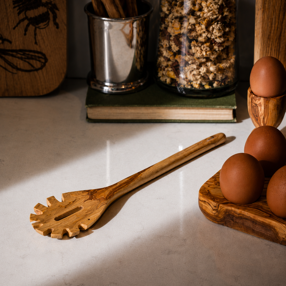 Selbrae House Olive Wood Pasta Spoon