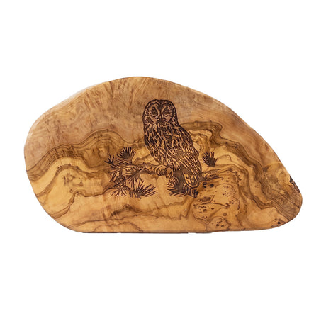 Selbrae House Tawny Owl Olive Wood  Chopping Board - 35cm