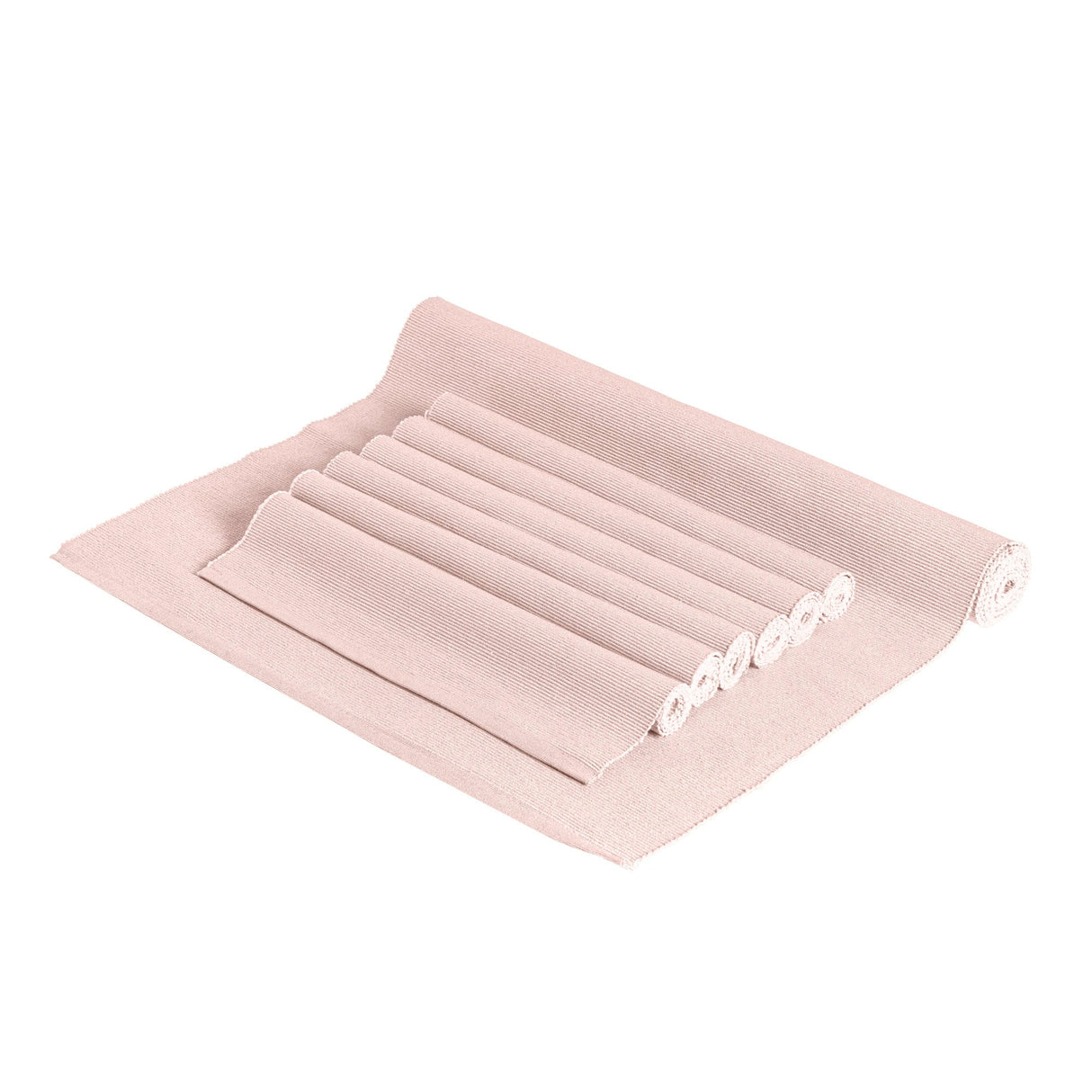Rinkit Ribbed Cotton Placemats with Table Runner