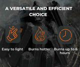 Globaltic Restaurant Grade Charcoal Briquettes - 10kg