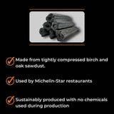 Globaltic Restaurant Grade Charcoal Briquettes - 10kg