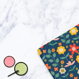 Shadowbright Navy Floral Make Up Bag