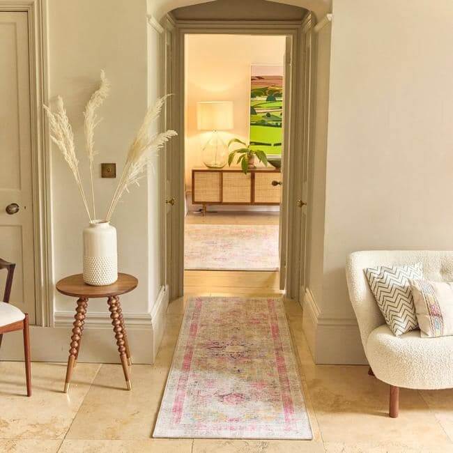 Eco-Washable Multicolour Rug Vintage Design