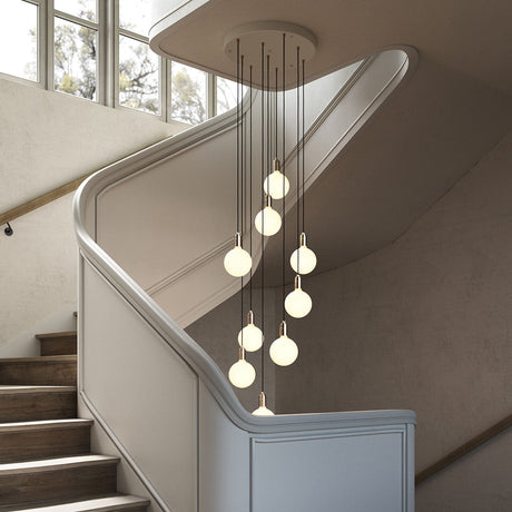 Tala Nine Pendant in Brass with Sphere IV