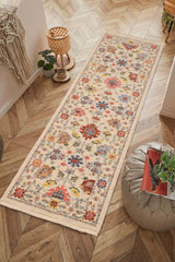 Nomad Floral Persian‑Style Rug | Low‑Pile Wool by The Rugs