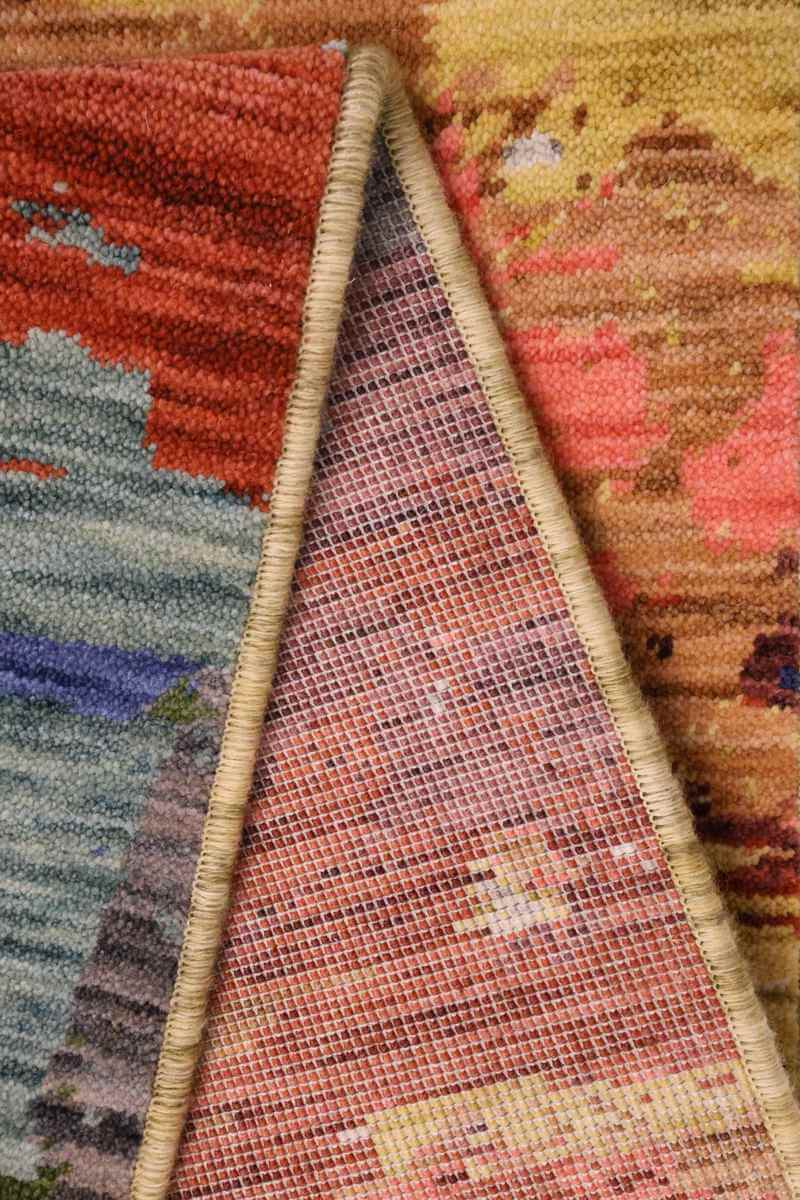 Multicolour Wool Rug The Rugs Nomad Abstract Wool Blend Rug Multicolour | Artistic Wool Rug ...