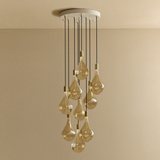 Tala Nine Pendant Brass + Voronoi III
