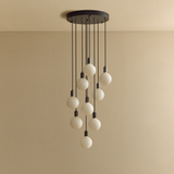 Tala Nine Pendant in Graphite with Sphere IV Bulbs