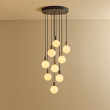 Tala Nine Pendant in Graphite with Sphere IV Bulbs