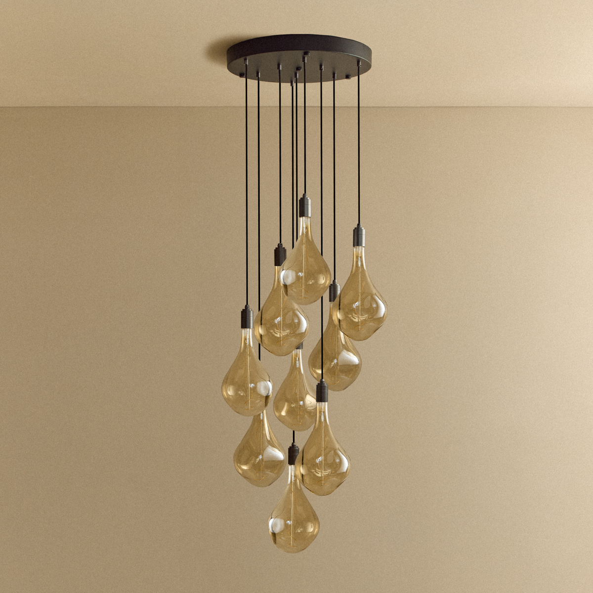 Tala Nine Pendant in Graphite Voronoi III