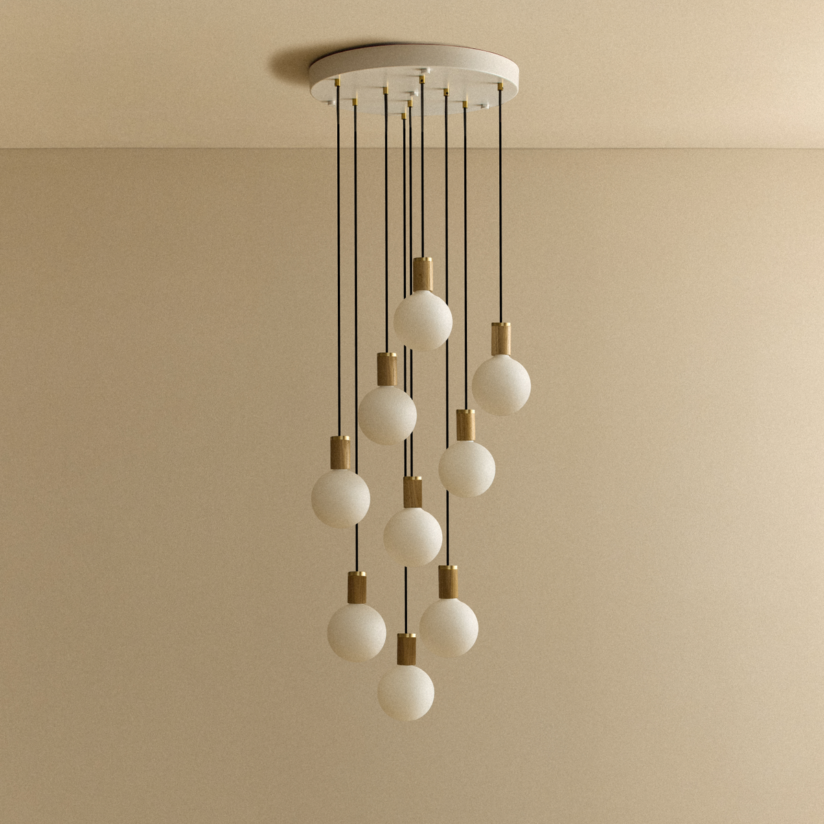 Tala Nine Pendant in Oak Sphere IV