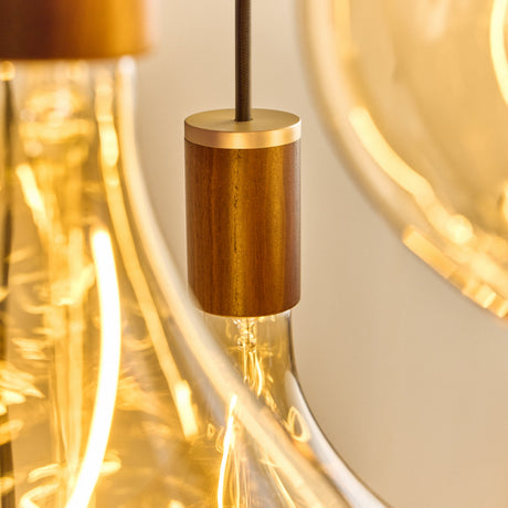 Tala Elva Pendant Light Non-Tinted in Walnut