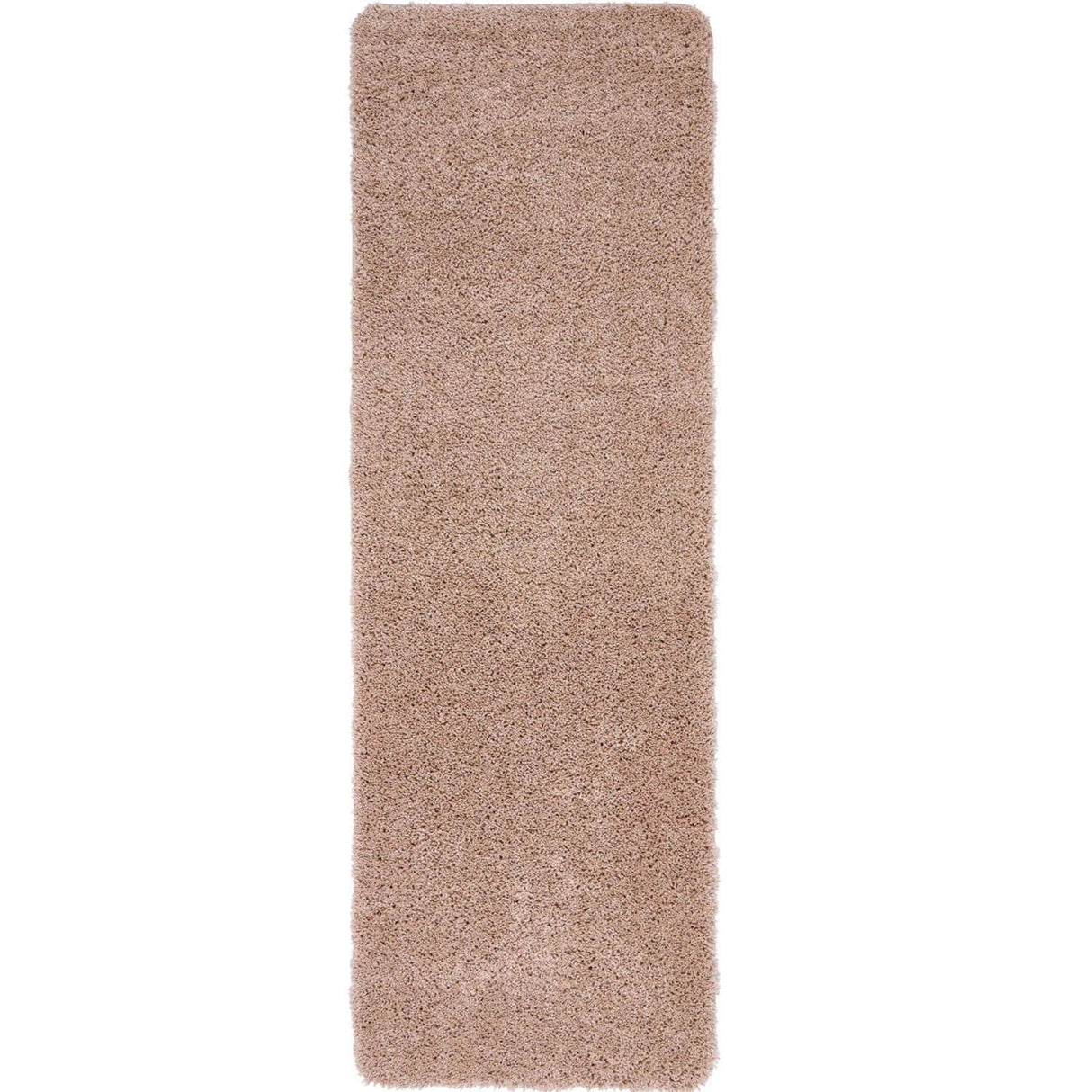 Washable Nude Pink Shaggy Rug - 100% polypropylene