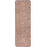 Washable Nude Pink Shaggy Rug - 100% polypropylene
