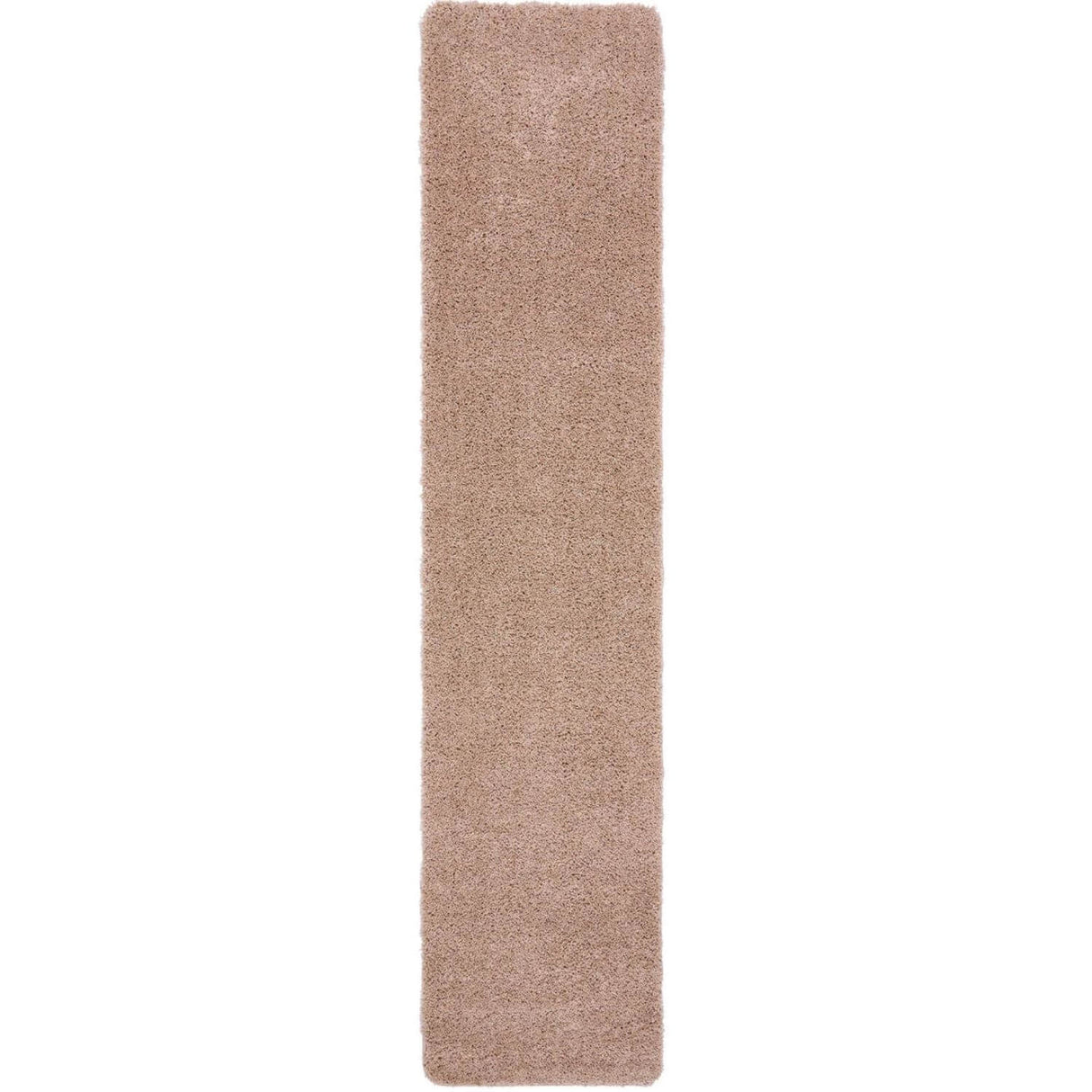 Washable Nude Pink Shaggy Rug - 100% polypropylene