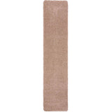 Washable Nude Pink Shaggy Rug - 100% polypropylene