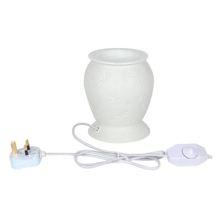 Blush & Bale Dragonfly Electric Oil Burner Lamp - H15cm X W13cm X D13cm