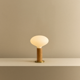 Tala Knuckle Table Lamp in Oak Oval Dim to Warm