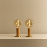 Tala Knuckle Table Lamp Oak + Voronoi I Set of 2