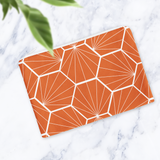 Shadowbright Handmade Orange Geometric Makeup Bag – 24cm x 19cm