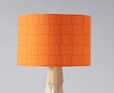 Shadowbright Orange Lines Geometric Contemporary Ceiling or Table Lampshade -  40cm