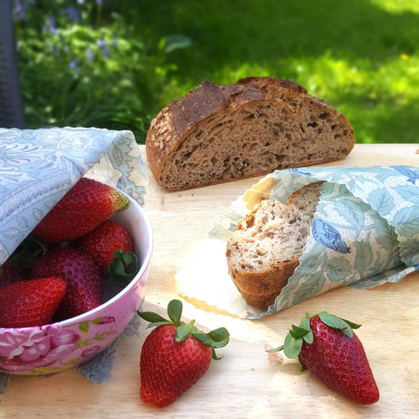 Honey Bee Good William Morris Beeswax Wraps - Set of 3