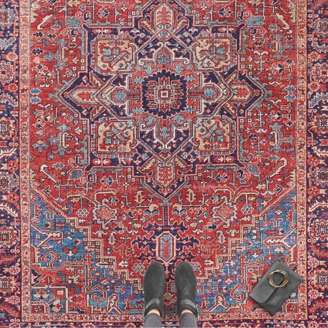 Oriental Amata Rug Red Colour by The Rugs