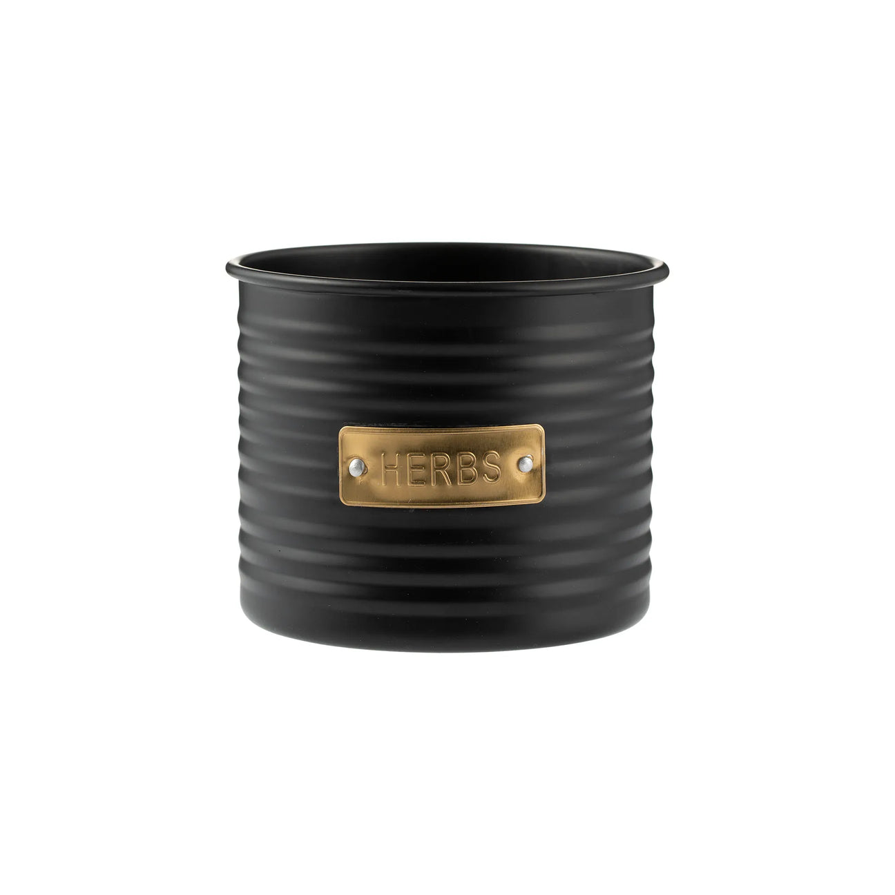 Typhoon Otto Steel Black Herb Planter, 700 ml