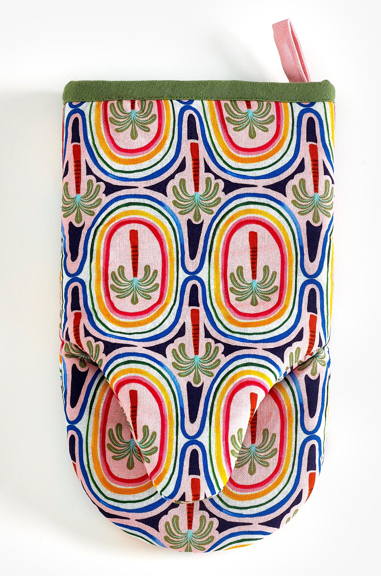 Eleanor Bowmer Palm Tree Single Oven Glove - 100% cotton