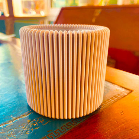 Filamora Studios Modern Ribbed Pencil Holder