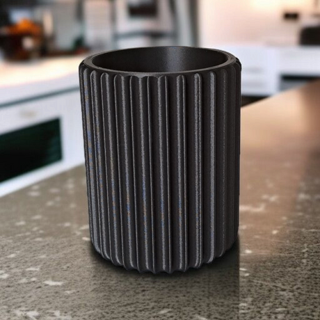 Filamora Studios Ribbed Pen Holder Desk Organiser
