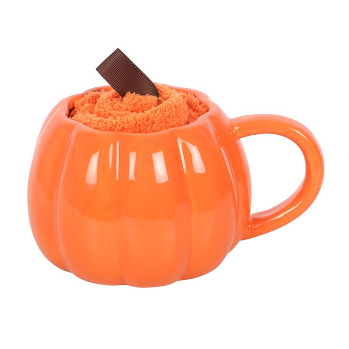 Blush & Bale Pumpkin Mug & Sock Gift Set - 500ml