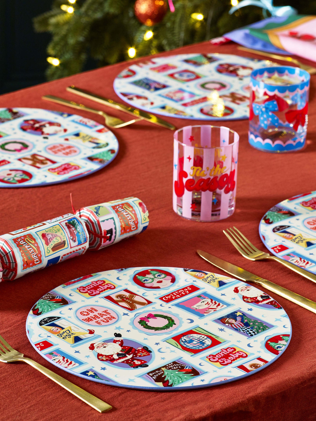 Eleanor Bowmer Festive Icon Placemats - Set of 4