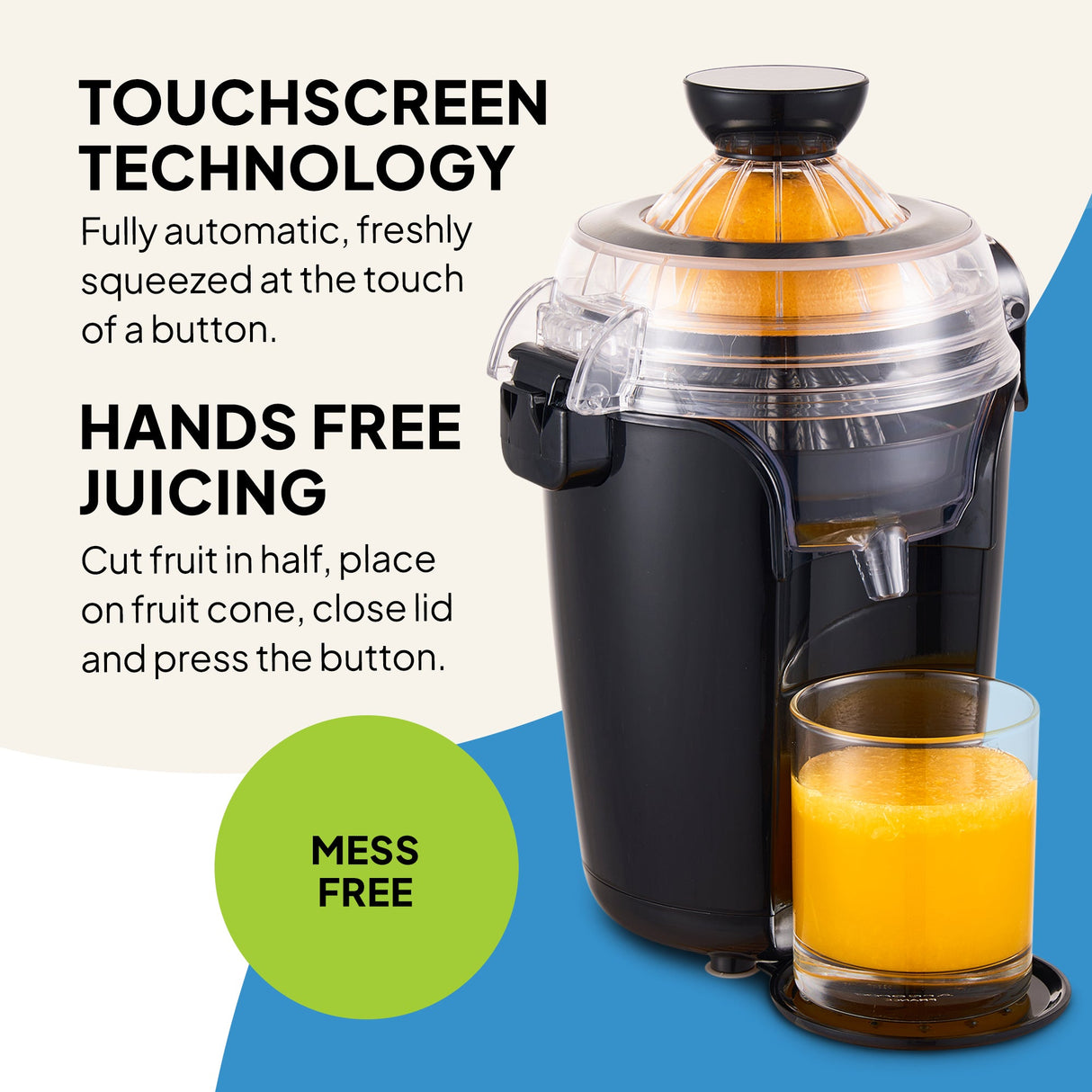 Fridja F800 Automatic Citrus Juicer - One‑Touch Juice Extractor