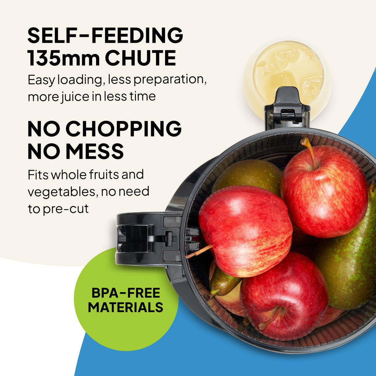 Fridja F2500 Self-Feeding Whole Fruit Juicer